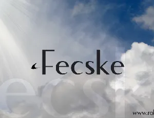 Fecske font