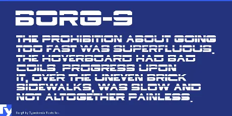 Borg 9 font