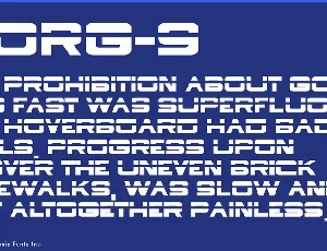 Borg 9 font