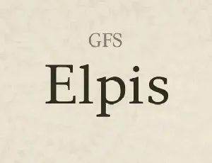 GFS Elpis Serif font