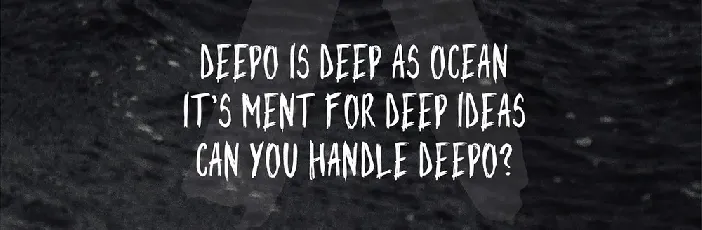 Deepo Handwriting font