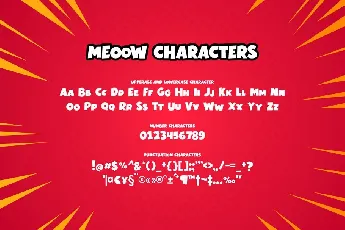 Meeow font