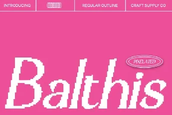 Balthis Pixel font