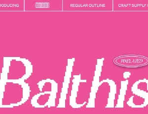 Balthis Pixel font