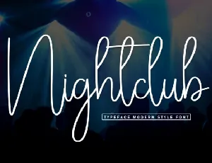 Nightclub Script font