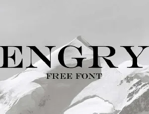 Engry font