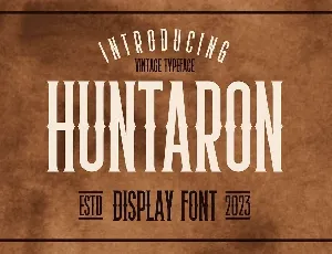 Huntaron font