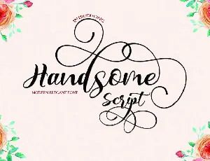 Handsome Script font