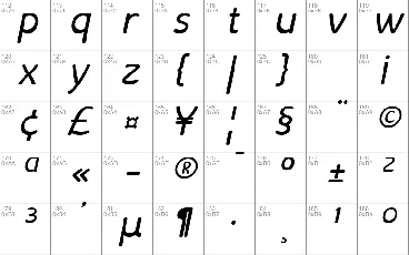 Liseuse font