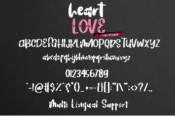 Heart Love Regular font