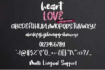 Heart Love Regular font