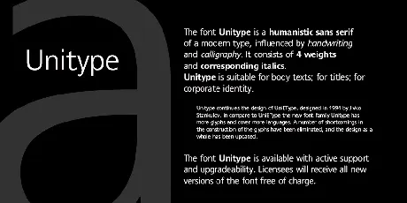 Unitype Family font