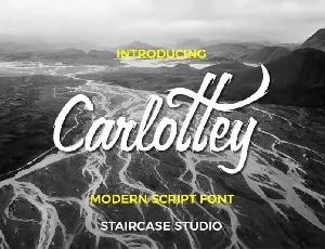 Carlottey Calligraphy font