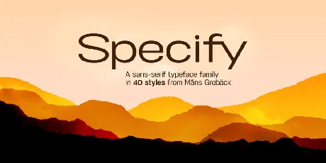 Specify Family font