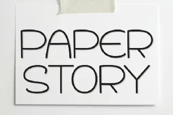 Paper Story Display font