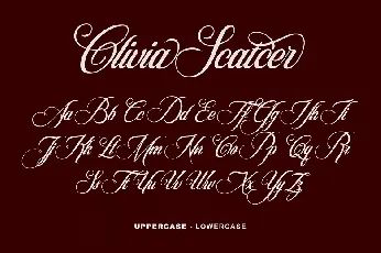 Olivia Scater font