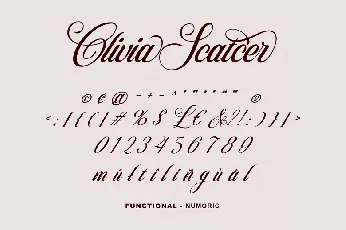 Olivia Scater font