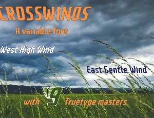 Crosswinds font