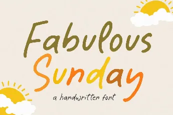 Fabulous Sunday font