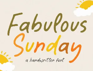 Fabulous Sunday font