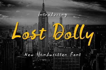 Lost Dolly font