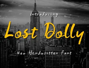 Lost Dolly font