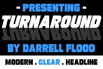 Turnaround Family font