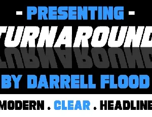 Turnaround Family font