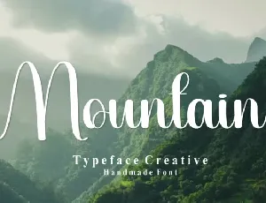 Mountain Script font