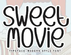 Sweet Movie Display font