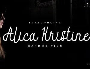 Alica Kristine Bold Slant font