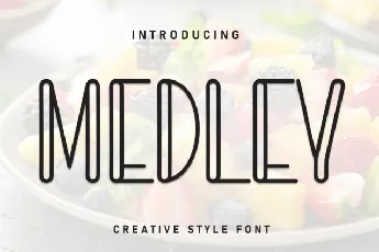 Medley Display font