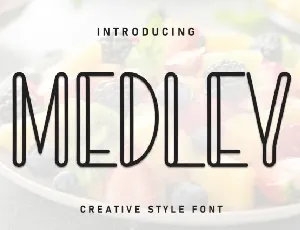 Medley Display font