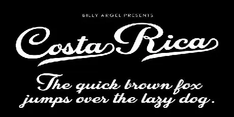 Costa Rica font