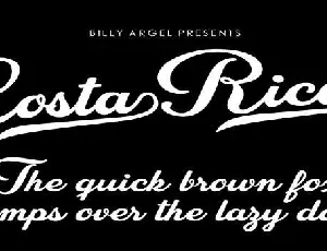 Costa Rica font