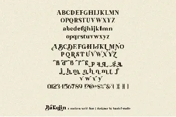 Bakojin font