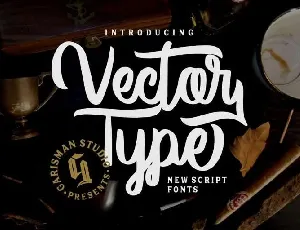 Vector Type Script Free font