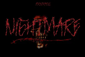 NIGHTMARE BRUSH font