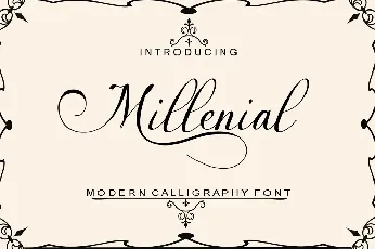 Millenial Script font