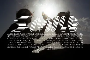 Goline Display Demo font