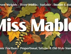 Miss Mable Family font