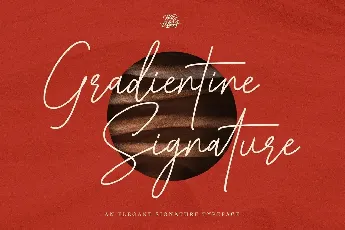 Gradientine Signature font