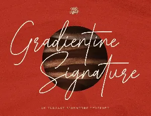 Gradientine Signature font