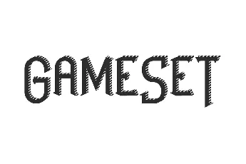 GameSet font