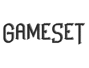 GameSet font