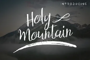 Holy Mountain Script font