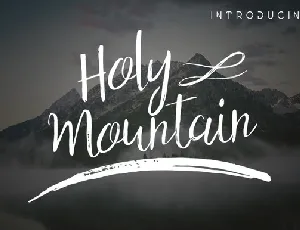 Holy Mountain Script font