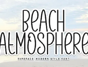 Beach Atmosphere Display font