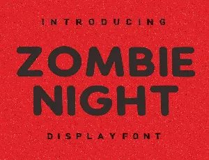 Zombie Night font