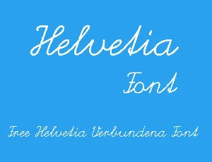 Helvetia Script font